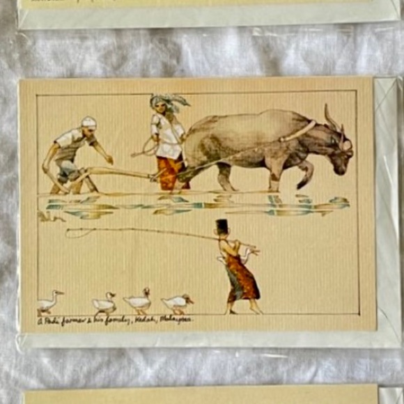 Hand Drawn Malaysian Greeting Card - Podi Farmer - Picture 6 of 8